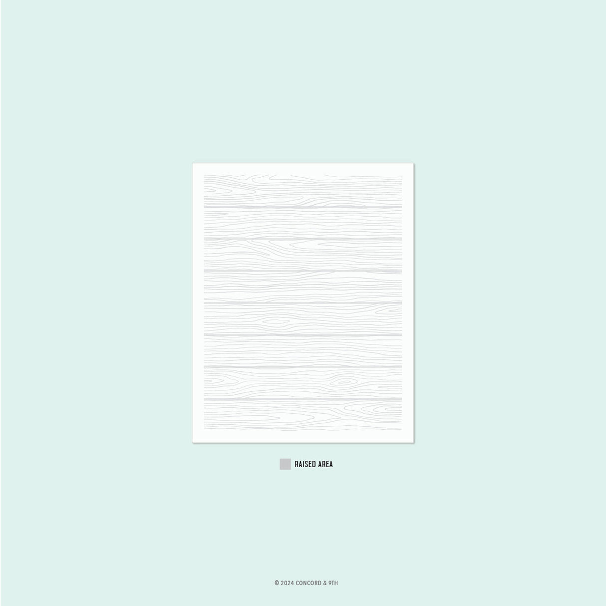 Concord & 9th Wood Slat 2D Embossing Folder