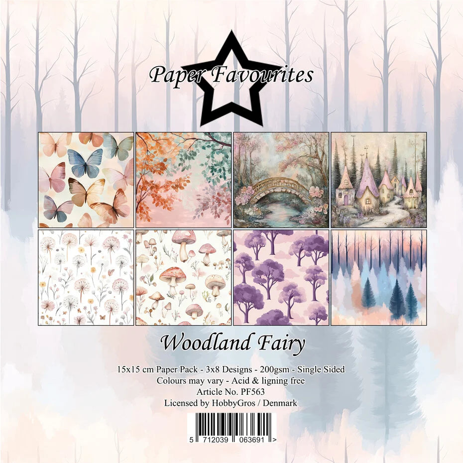 Paper Favourites Woodland Fairy 6x6 Inch Paper Pad (PF563)
