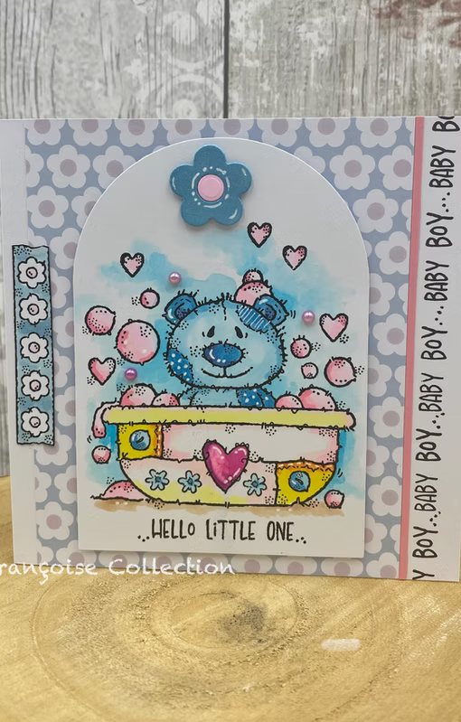 Woodware Bathtime A6 Clear Stamp Set by Françoise Read
