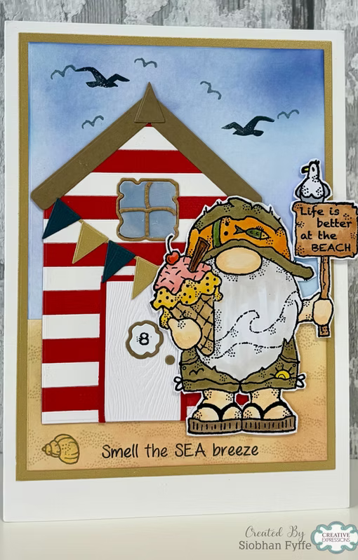 Woodware Beach Vibes A6 Clear Stamp Set by Françoise Read