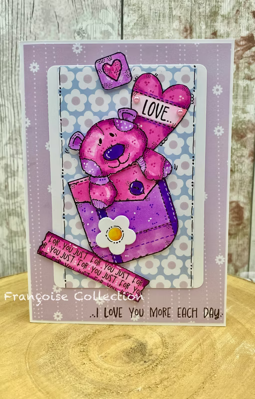 Woodware Heartfelt A6 Clear Stamp Set by Françoise Read