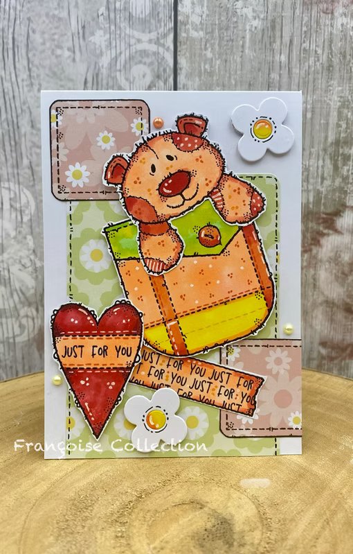 Woodware Pocketful of Love A6 Clear Stamp Set by Françoise Read