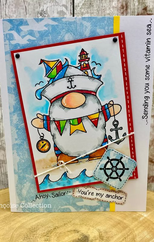 Woodware Seaside Greetings A6 Clear Stamp Set by Françoise Read