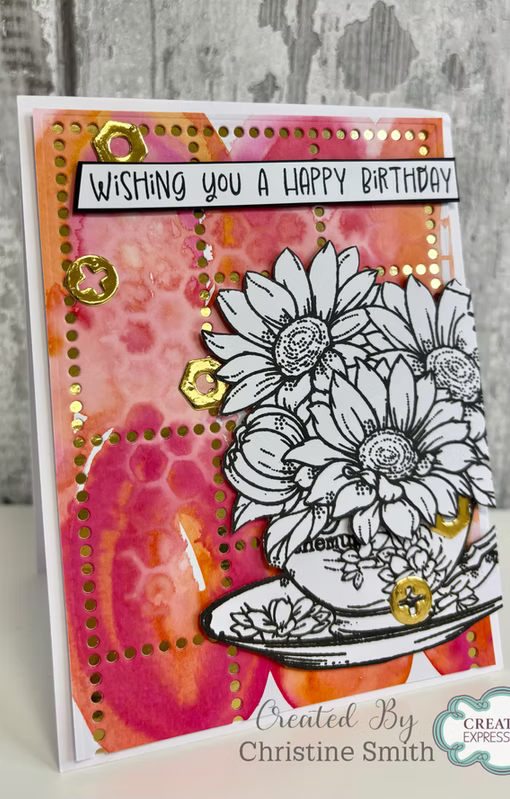 Woodware Tea Cup Blooms A6 Clear Stamp Set by Françoise Read