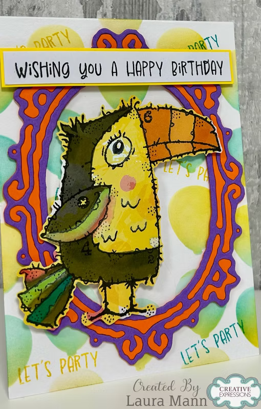 Woodware Tony Toucan A6 Clear Stamp Set by Françoise Read