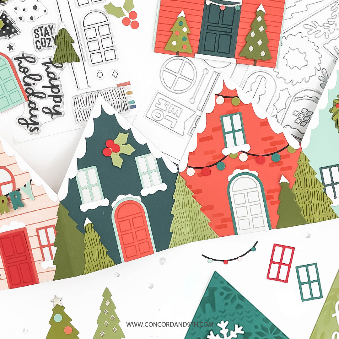 Concord & 9th Yuletide Lane Stamp and Die Bundle