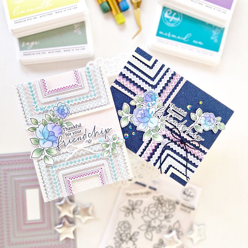 Pinkfresh Studio Decorative Frames press plate/ die Bundle