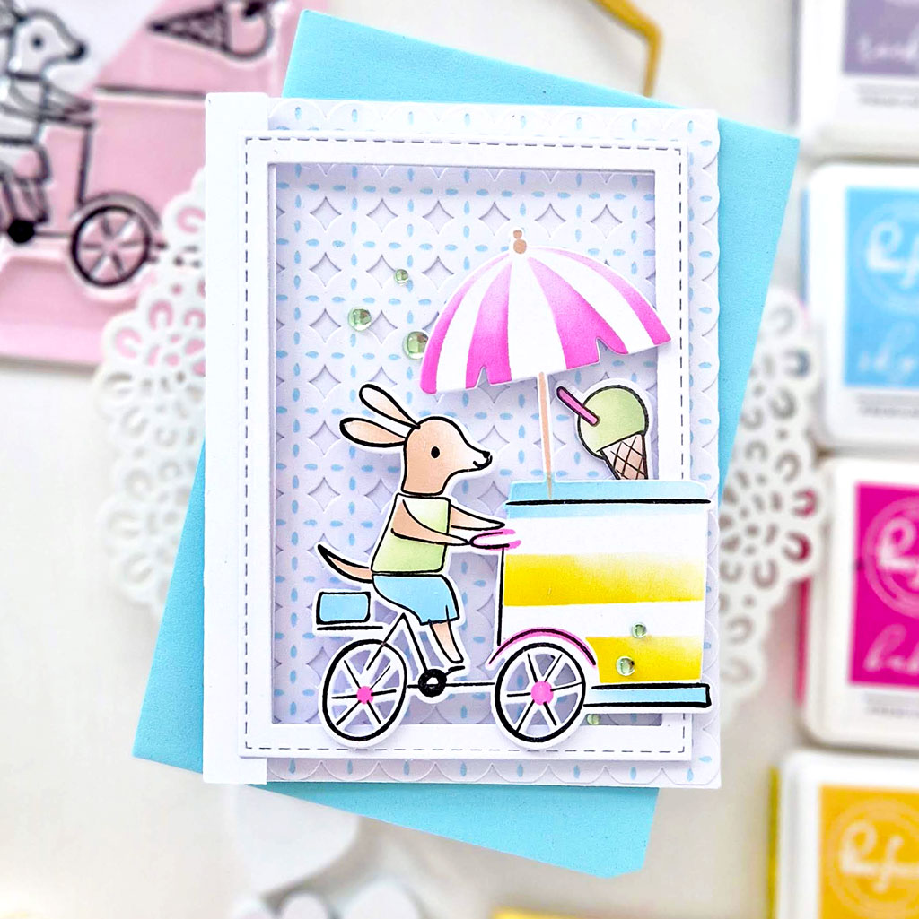 Pinkfresh Studio Gelato on the Go stencil/Stamp/die Bundle
