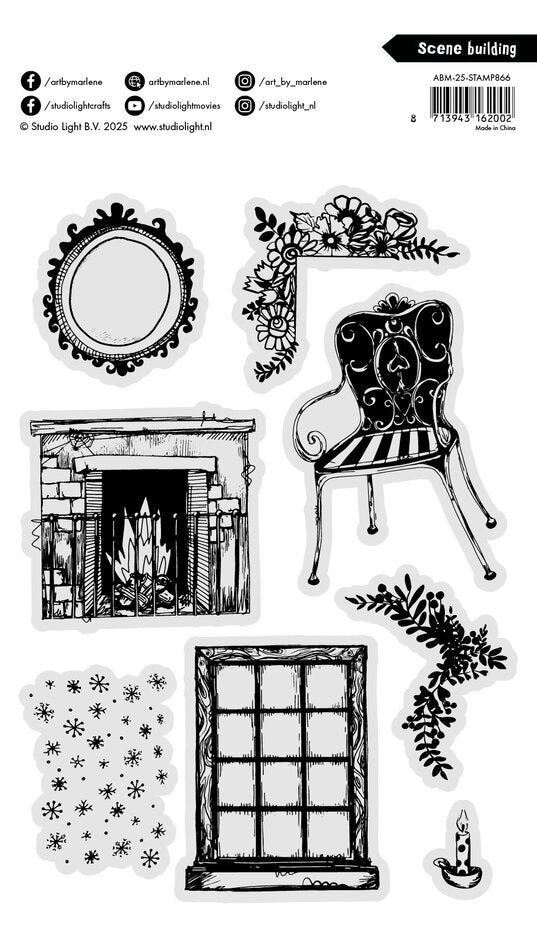 Art By Marlene Scene Building Clear Stamp (ABM-25-STAMP866)
