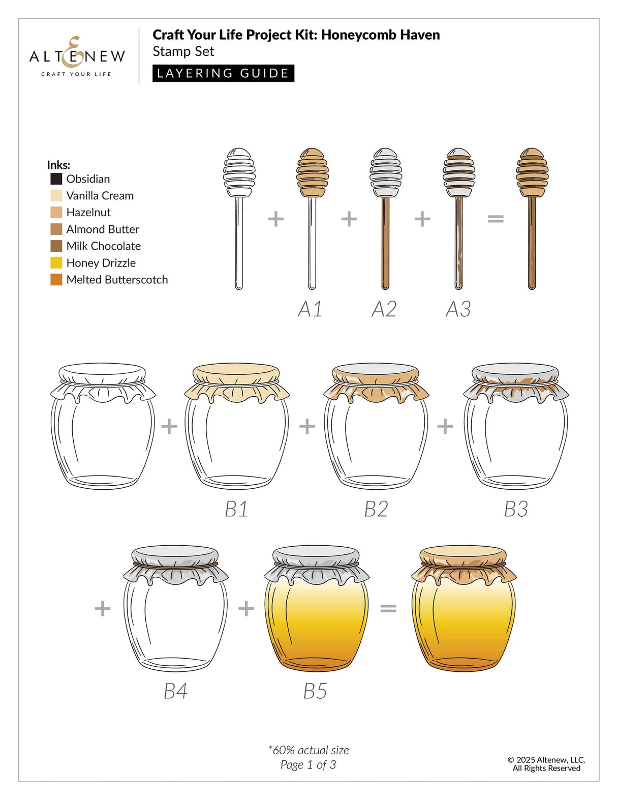 Altenew Craft Your Life Project Kit: Honeycomb Haven & Add-On Die Bundle