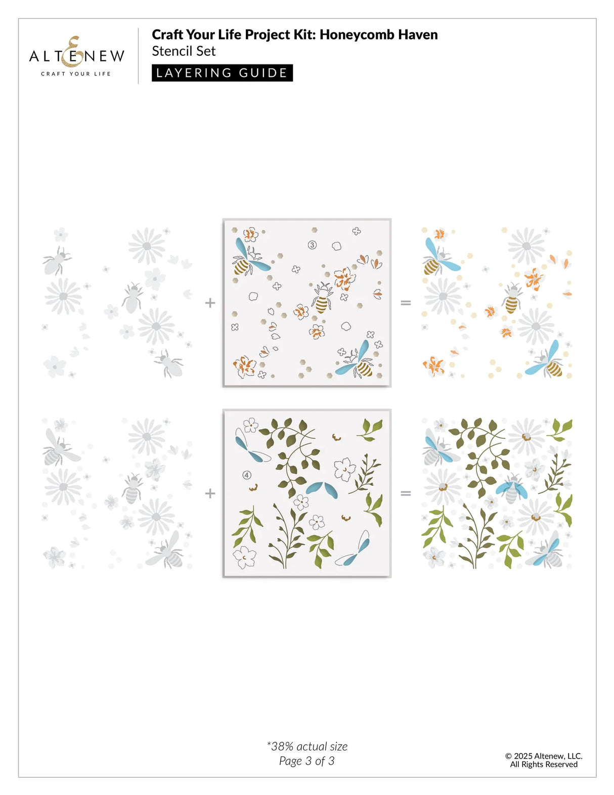 Altenew Craft Your Life Project Kit: Honeycomb Haven & Add-On Die Bundle