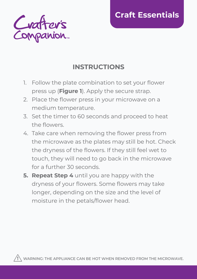 Crafter's Companion Flower Press Microwaveable (CC-MICFLOW-PRESS)