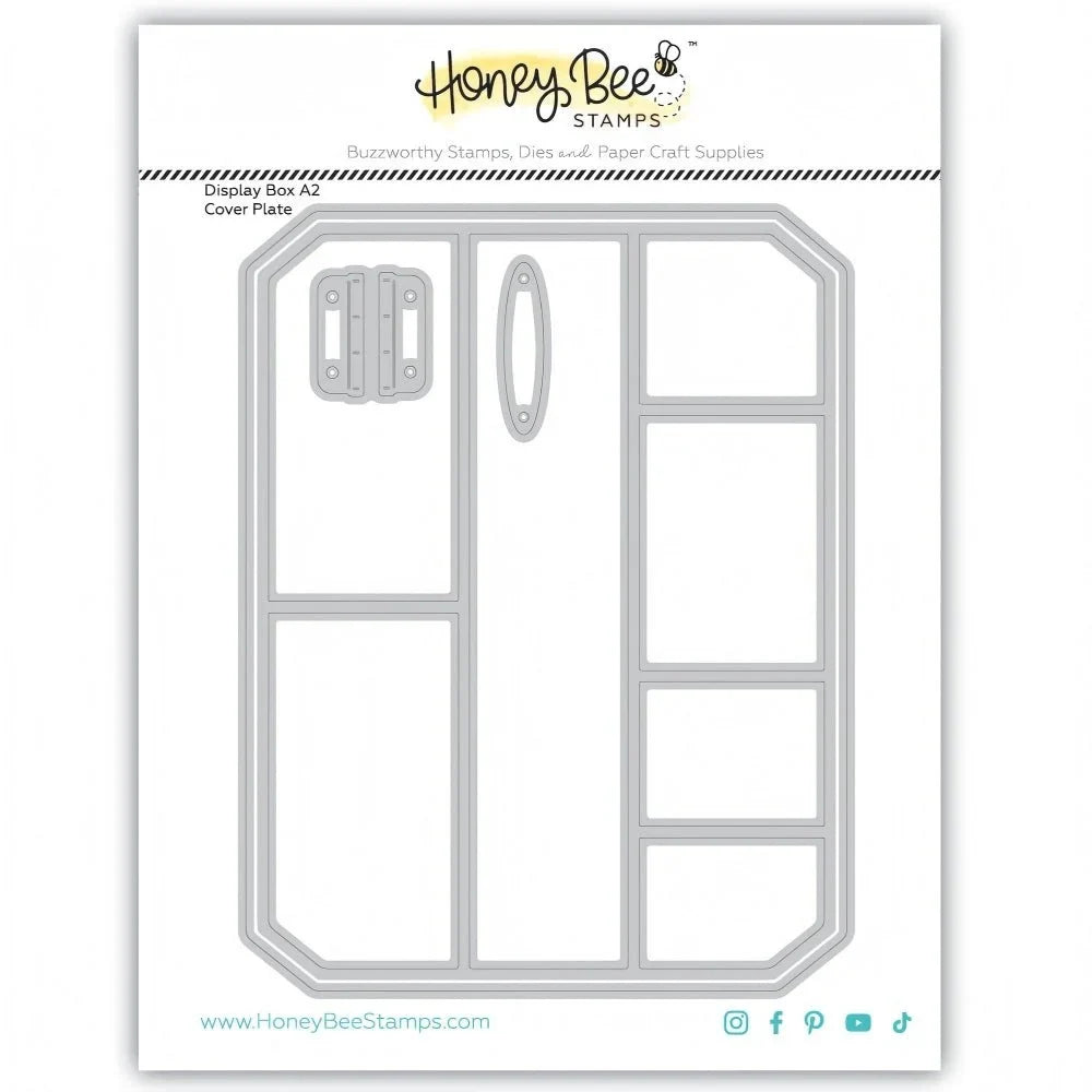 Honey Bee Stamps Display Box A2 Cover Plate - Honey Cuts Stand-Alone Dies