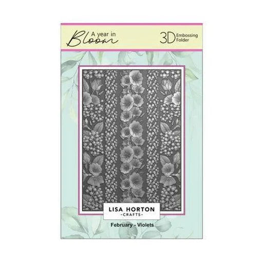 Lisa Horton Crafts Limited Edition Embossing Folders A Year In Bloom - 2025