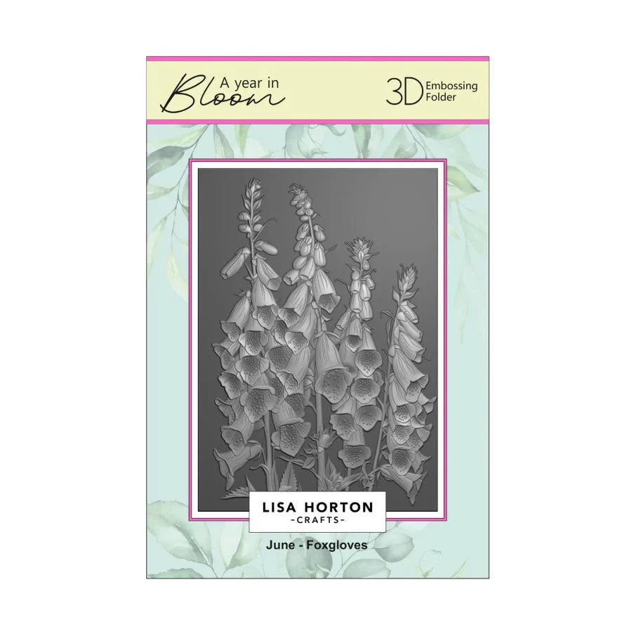 Lisa Horton Crafts Limited Edition Embossing Folders A Year In Bloom - 2025