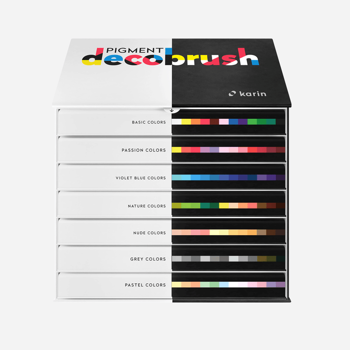 Karin Pigment DecoBrush Master Set of 84 Colors Postage as per actuals