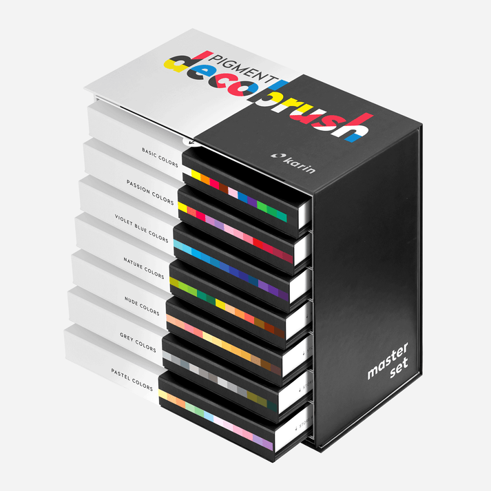 Karin Pigment DecoBrush Master Set of 84 Colors Postage as per actuals