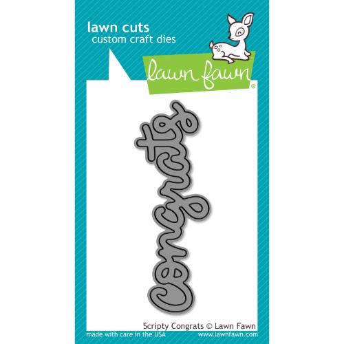 Lawn Fawn LF0911 - Lawn Cuts - Scripty Congrats Die