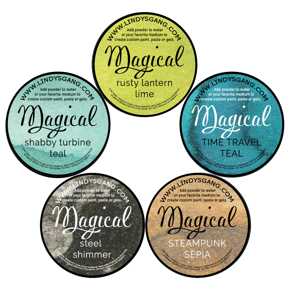 Lindy's Gang Industrial Chic SHIMMER Magicals + Shaker/Sticker Pack