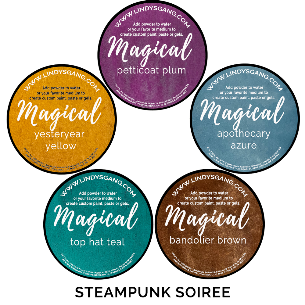 Lindy's Gang Steampunk Soiree SHIMMER Magicals + Shaker/Sticker Pack