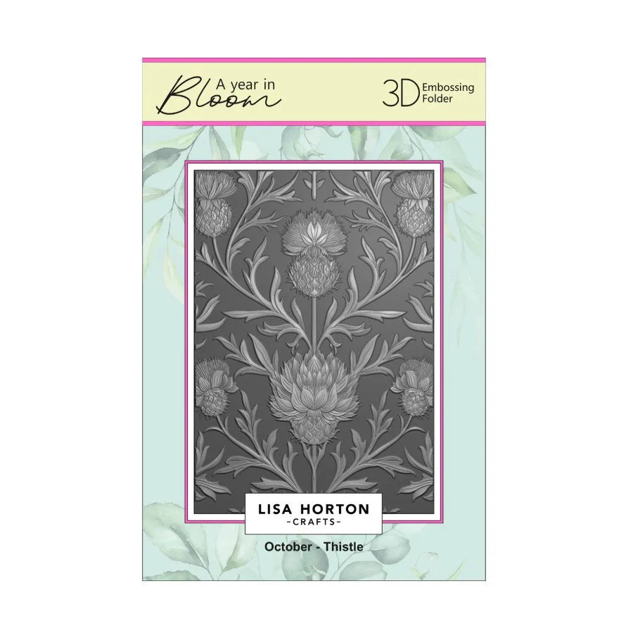 Lisa Horton Crafts Limited Edition Embossing Folders A Year In Bloom - 2025