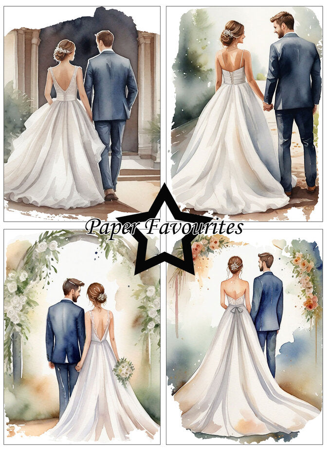 Paper Favourites Bride & Groom A6 Paper Pad (PFA582)