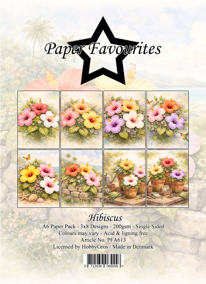 Paper Favourites Hibiscus A6 Paper Pad (PFA613)