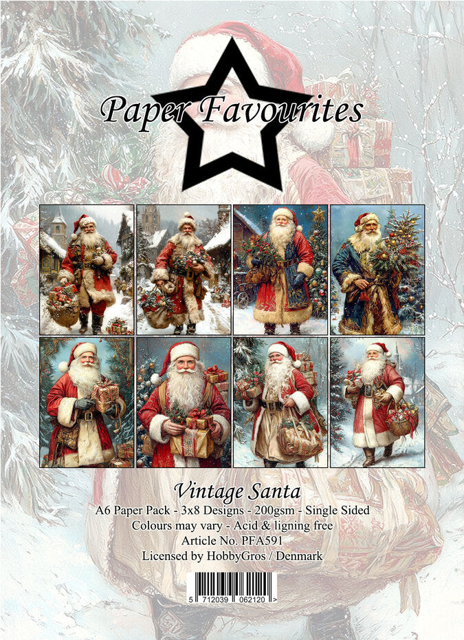 Paper Favourites PFA591 Vintage Santa