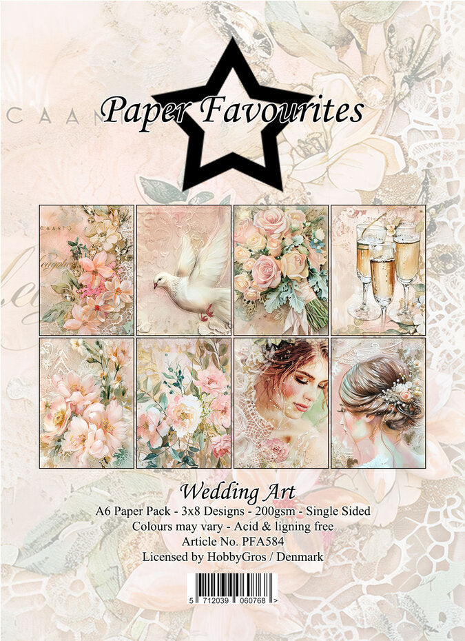 Paper Favourites Wedding Art A6 Paper Pad (PFA584)
