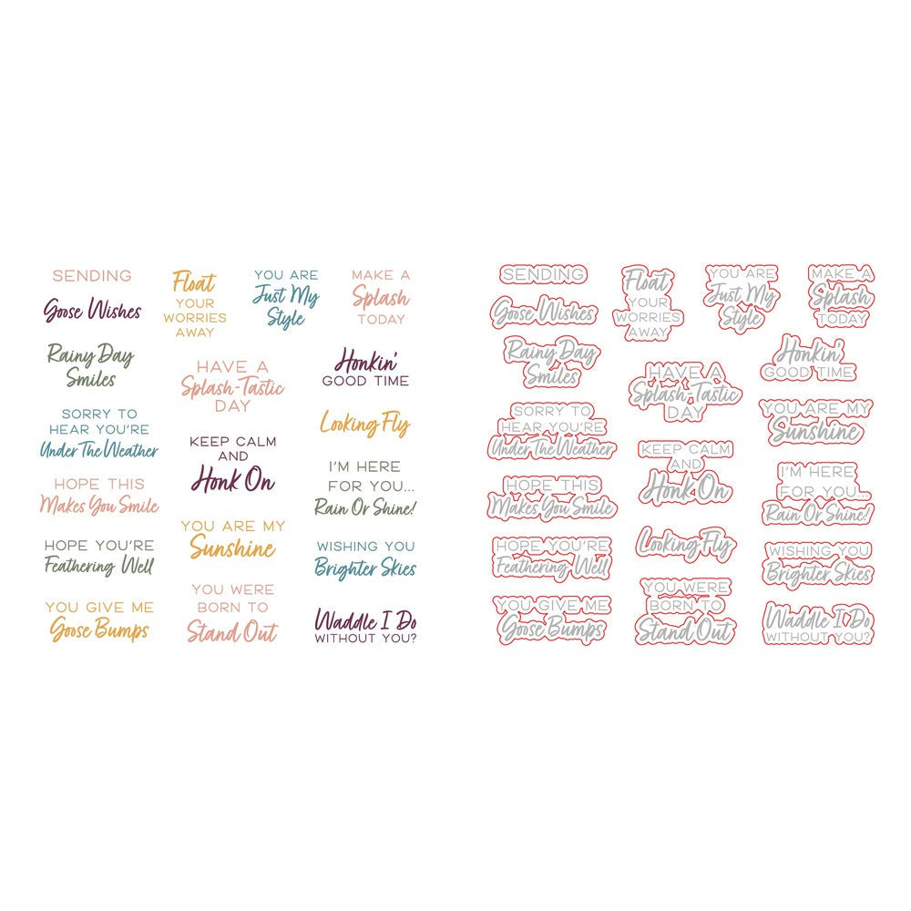Honey Bee Stamps Rainy Day Smiles - 6x6 Photopolymer Stamp Set & Die Bundle