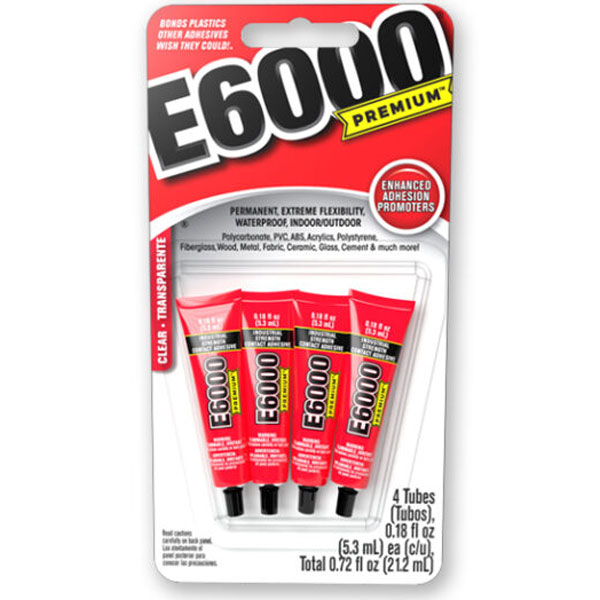 E6000 Premium Clear Mini 4pk