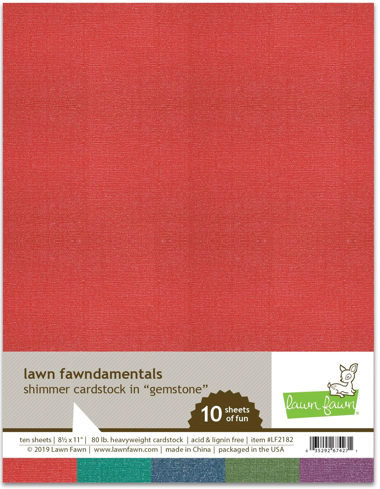 Lawn Fawn Shimmer Cardstock - Gemstone - LF2182