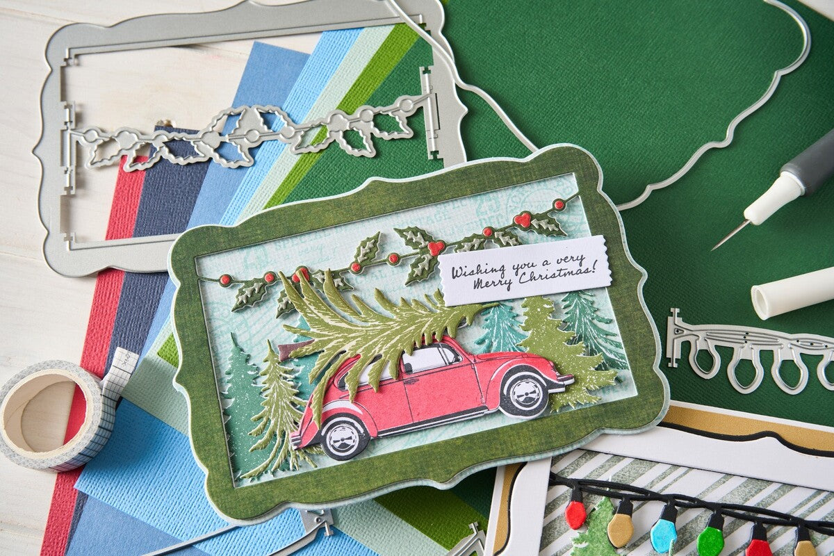 Sizzix Framelits Die w/Stamps by 49 and Market Journey Home (6+8pcs) (667012)