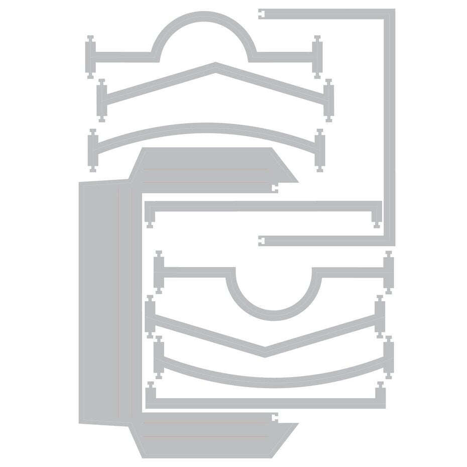 Sizzix Thinlits Die by 49 and Market Snap and Swap Pockets (10pcs) (666877)