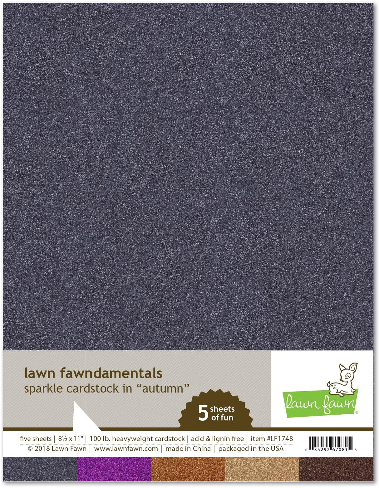 Lawn Fawn LF1748 - Sparkle Cardstock - Autumn