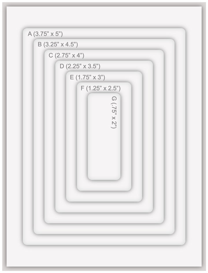 Altenew Rounded Rectangles Masks Stencil