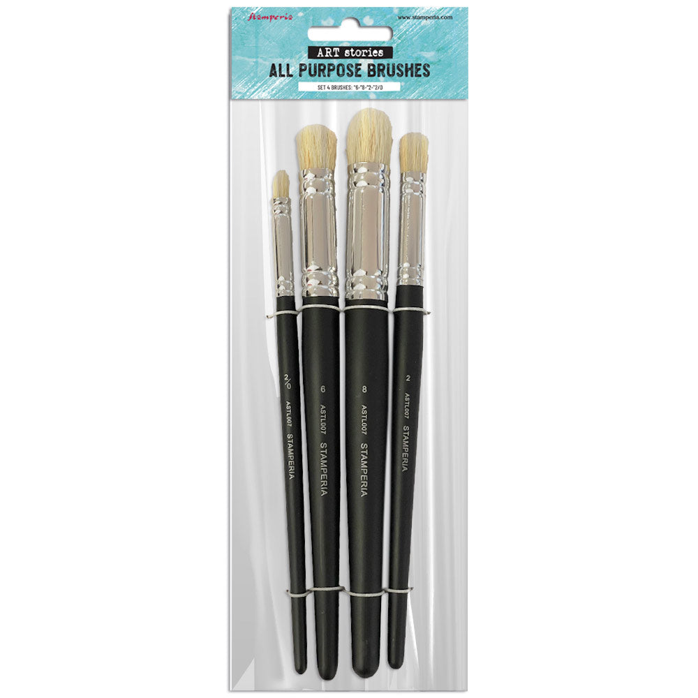 Stamperia Art Brushes Set of 4 (6, 8, 2, 2/0) - ASTL007