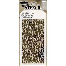 Tim Holtz Layered Stencil 4.125"X8.5" Feather