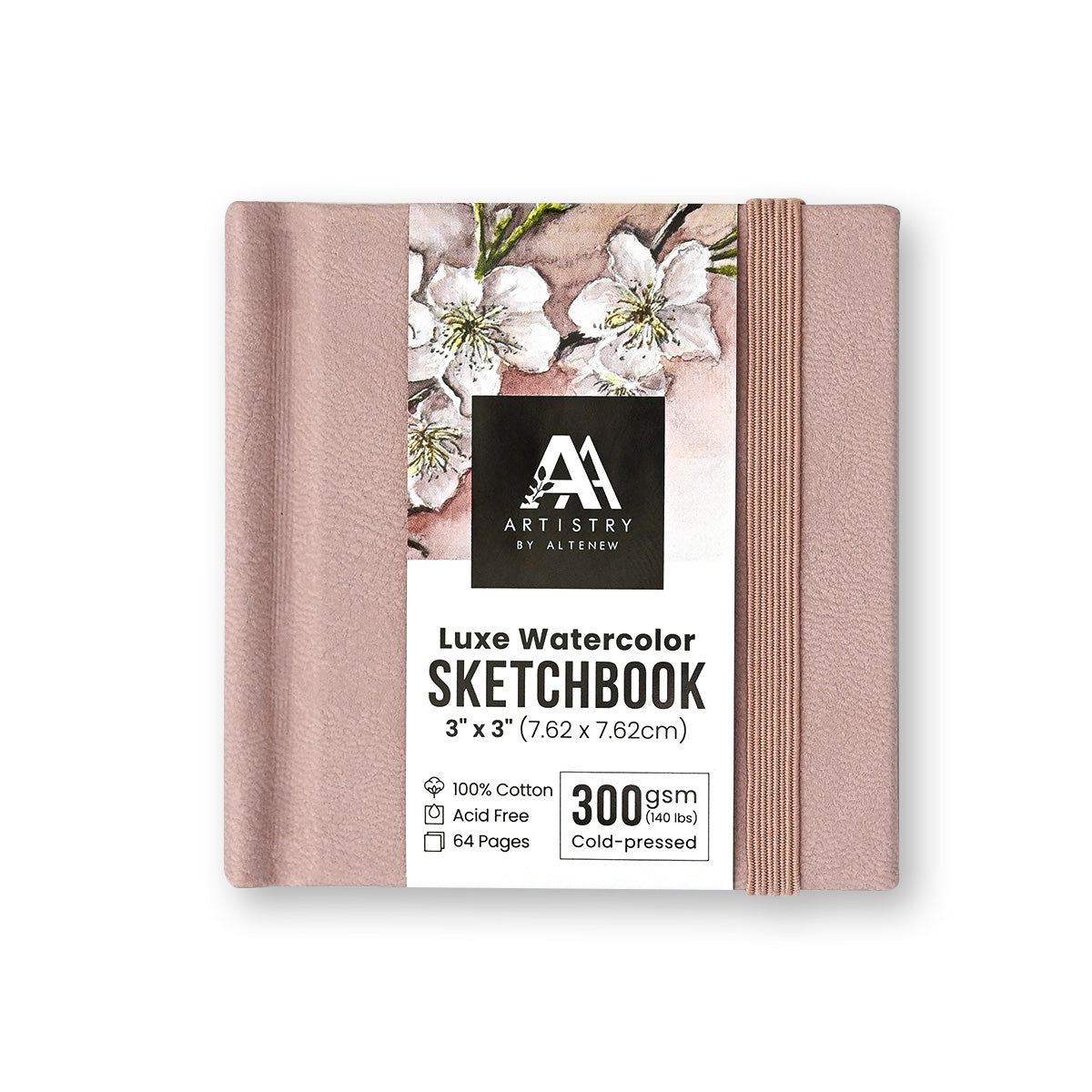 Altenew Luxe Watercolor Sketchbook - 3"x 3", 300 gsm