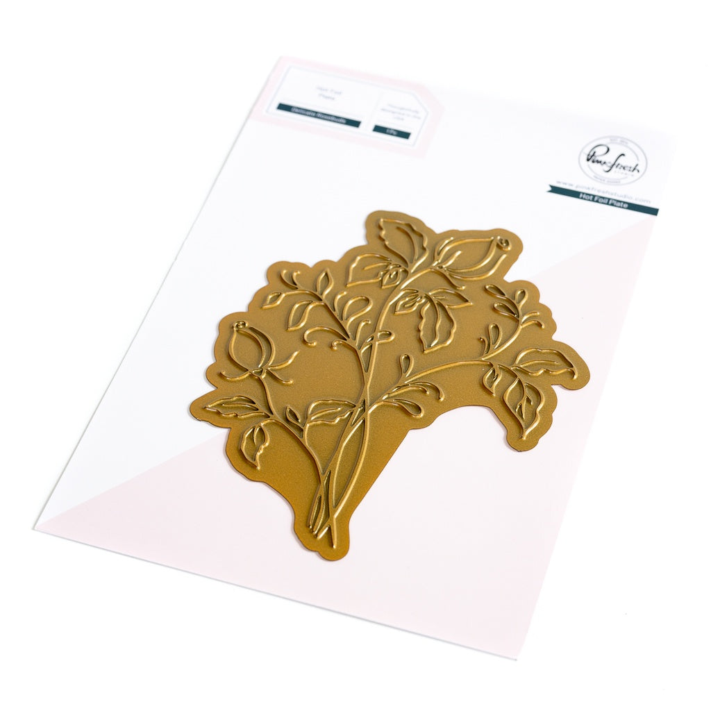 Pinkfresh Studio Delicate Rosebuds hot foil Retired