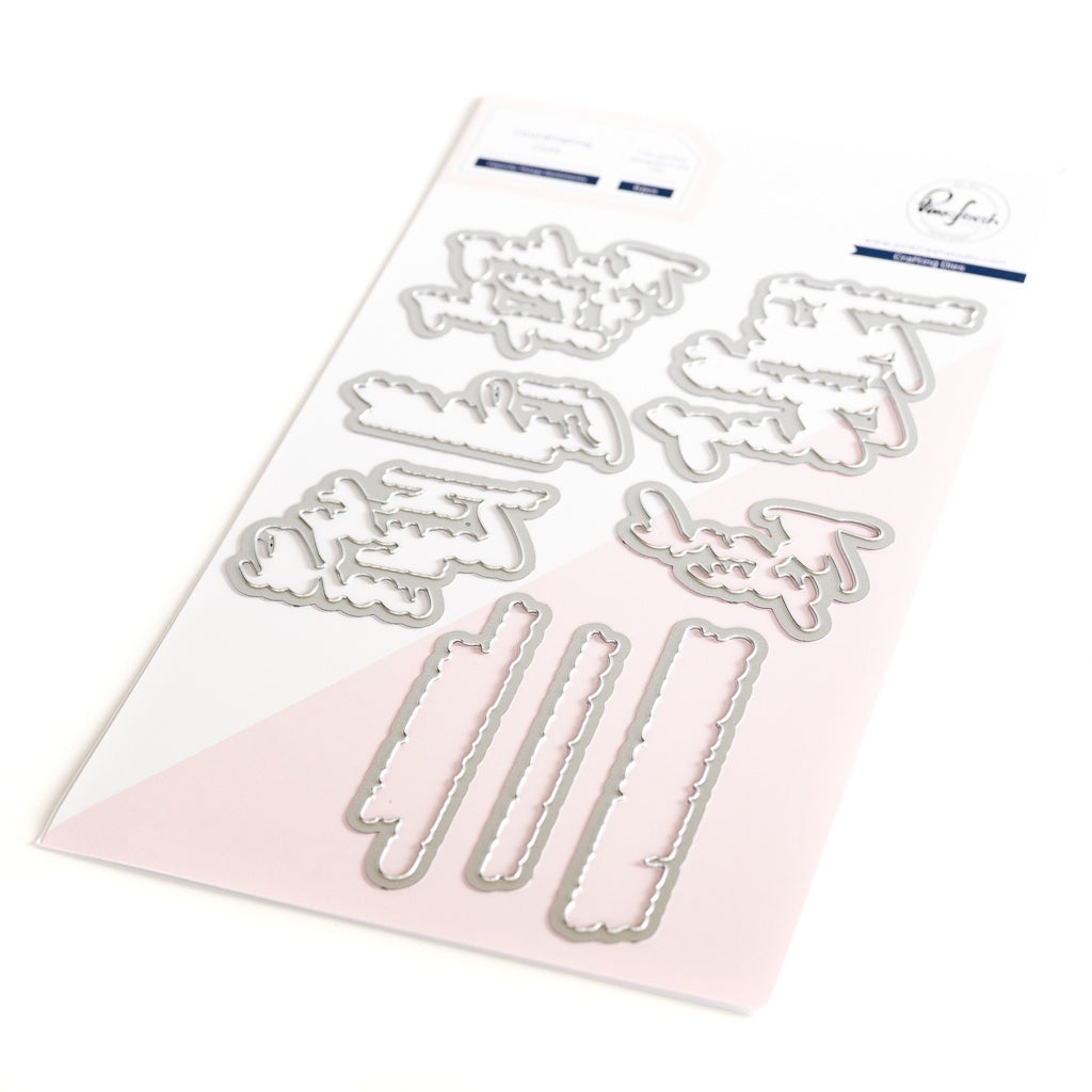 Pinkfresh Studio Favorite Things Sentiments Press plate/ Die Bundle