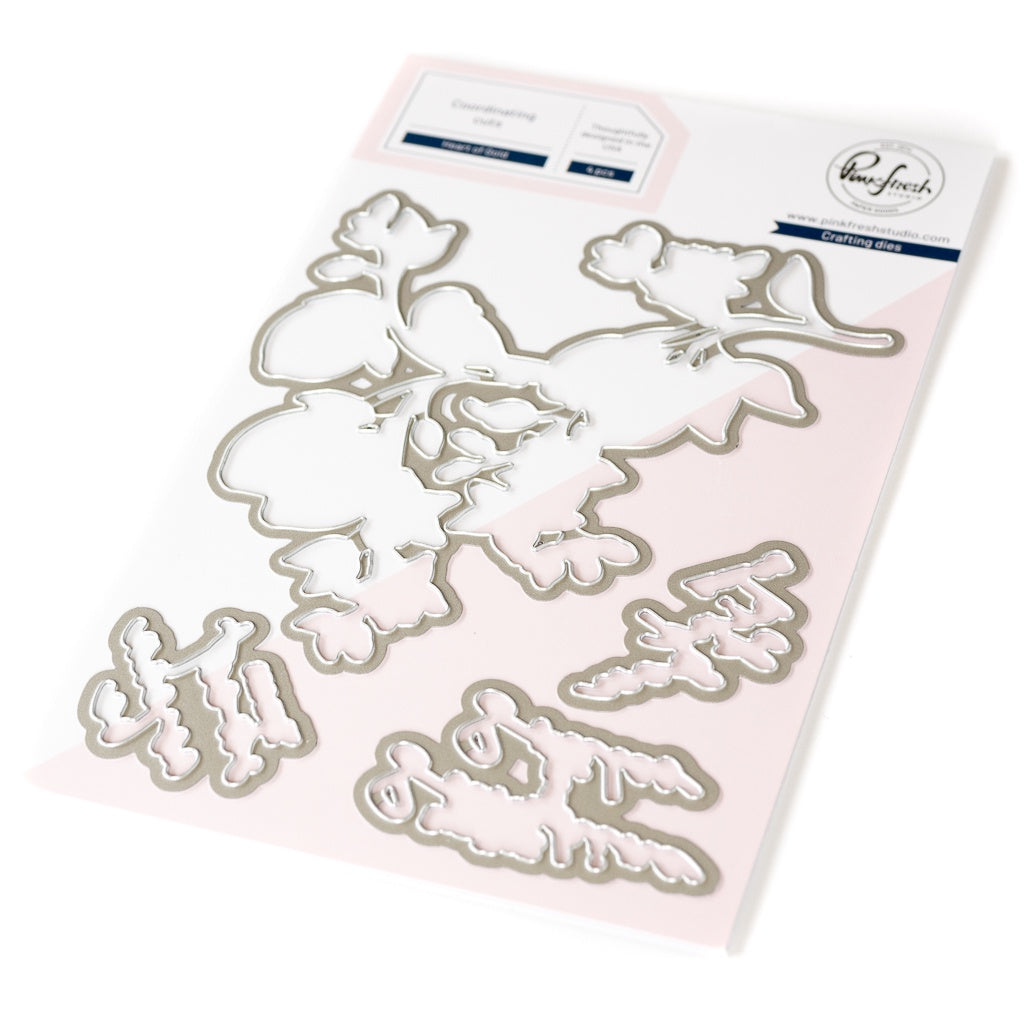 Pinkfresh Studio Heart of Gold stamp/die/stencil Bundle