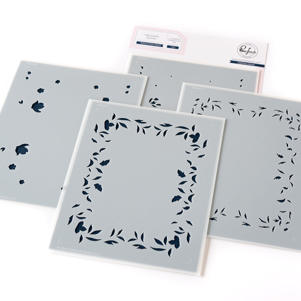 Pinkfresh Studio Making Things Happen stencil