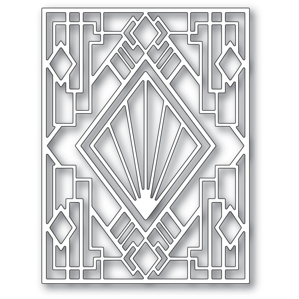 Poppystamps 2409 Stylized Deco Frame craft die