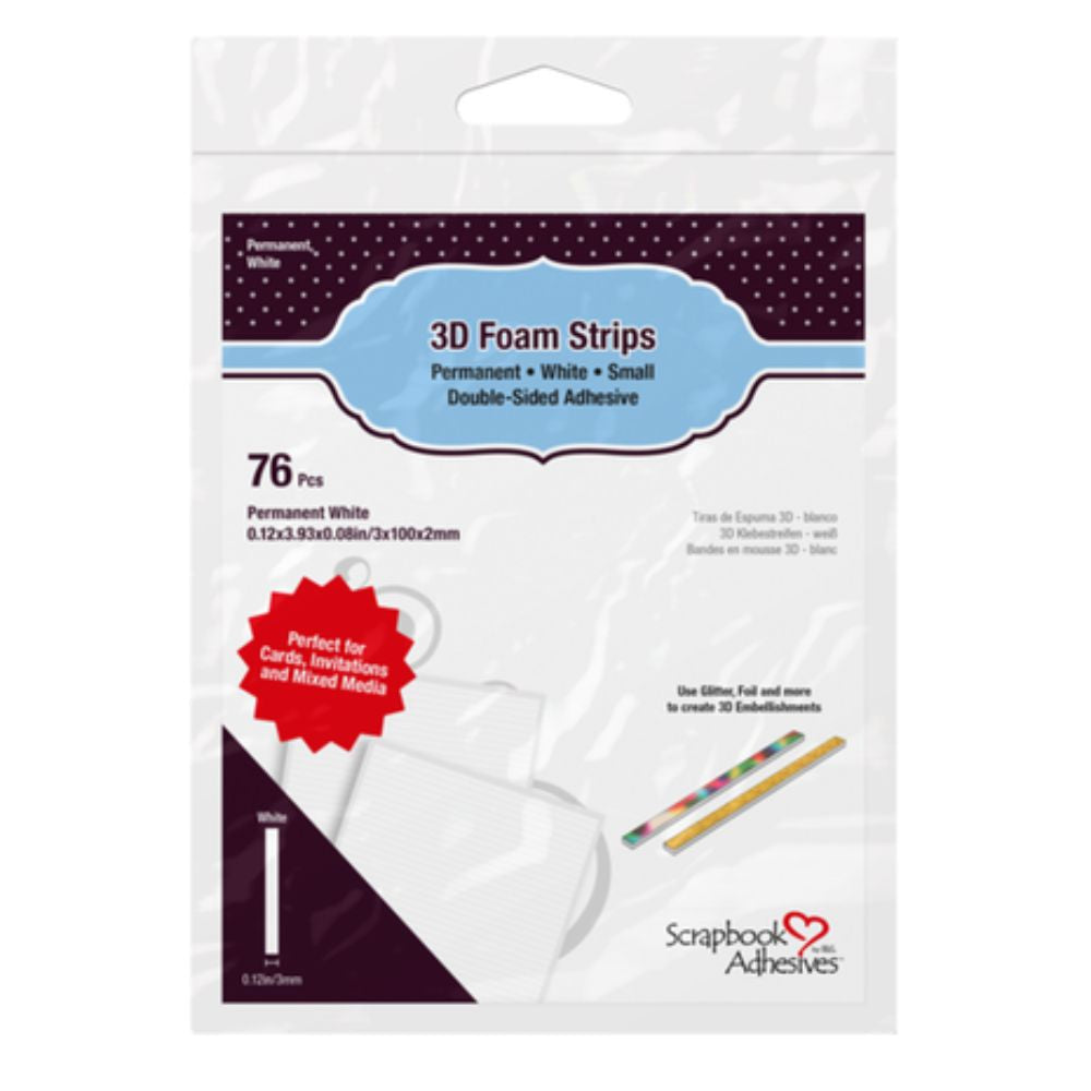 Scrapbook Adhesives 3D Foam Strips (76pcs) (01230)