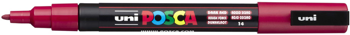 POSCA 3M Fine Bullet Tip Pen DARK RED