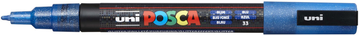 POSCA 3M Fine Bullet Tip Pen Glitter Blue