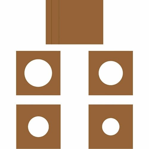 Heartfelt Creations Layered Card 6"X6" Kraft W/Circles