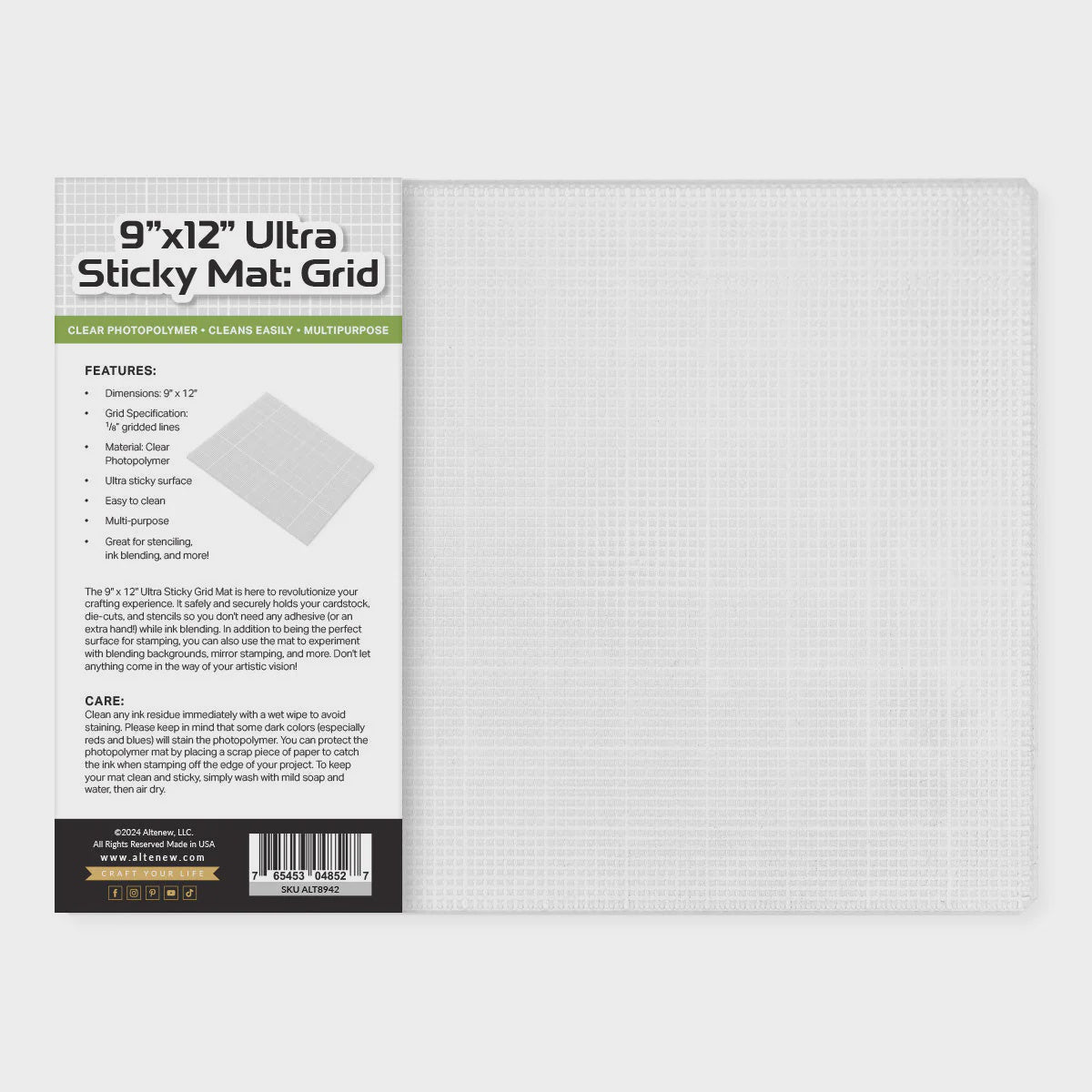 Altenew 9"x12" Ultra Sticky Mat: Grid postage as per actual