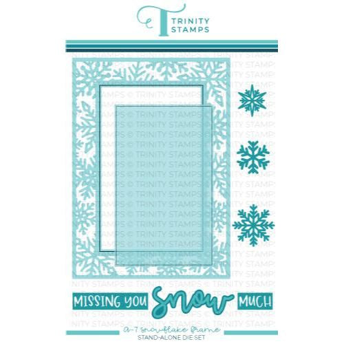 Trinity Stamps A-7 Snowflake Frame Die Set